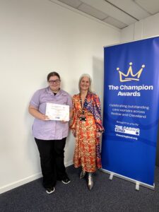 Young carer of the year award, Olivia Round